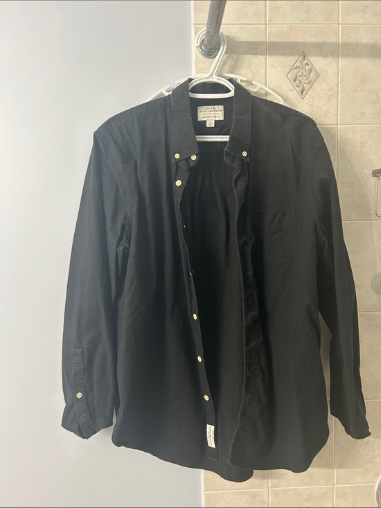 Lucky Brand Other - Lucky Brand Men's Black Lightweight Button-Down Shirt Jacket